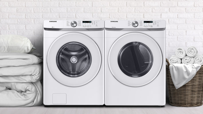 SAMSUNG 7.5 Cubic Foot Front Load Electric Dryer White (DVE45B6300W)