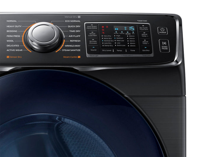 7.5 cu. ft. Smart Electric Dryer with Multi Steam in Black Stainless Steel (DV45K6500EV)