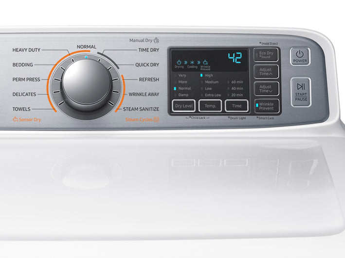 SAMSUNG 7.4 Cu. Ft. FL E Dry White (DVE50M7450W)