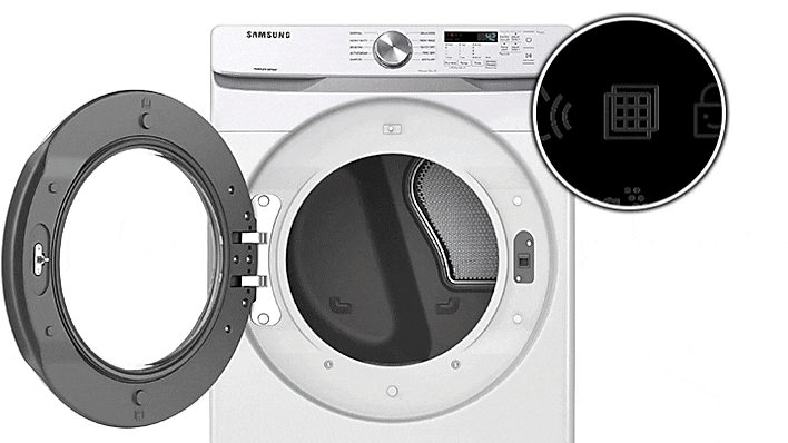 SAMSUNG 7.5 Cubic Foot Front Load Electric Dryer White (DVE45B6300W)