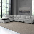 Thomasville Rockford 6-piece Fabric Modular Sectional with 2 Power Footrests