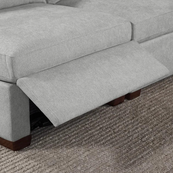 Thomasville Rockford 6-piece Fabric Modular Sectional with 2 Power Footrests
