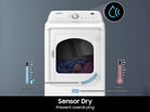 SAMSUNG 7.2 Cubic Foot Top Load Electric Dryer White (DVE45T3200W)