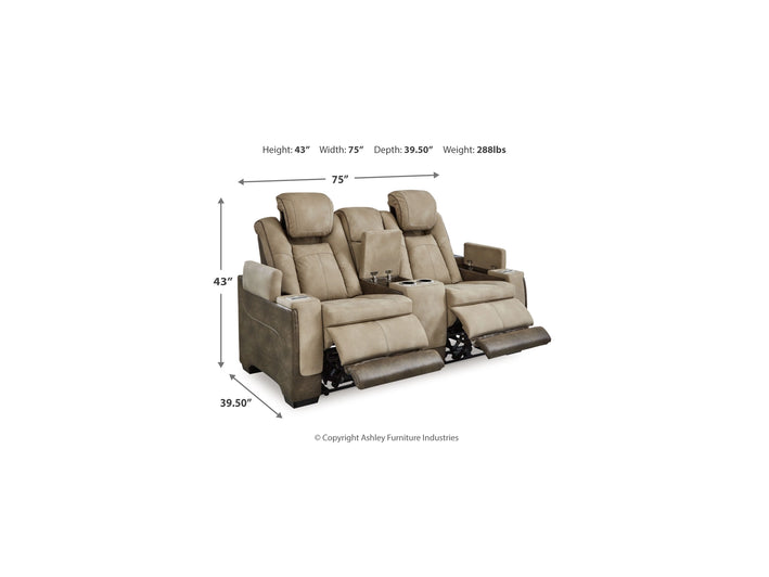 Next-Gen DuraPella PWR REC Loveseat/CON/ADJ HDRST