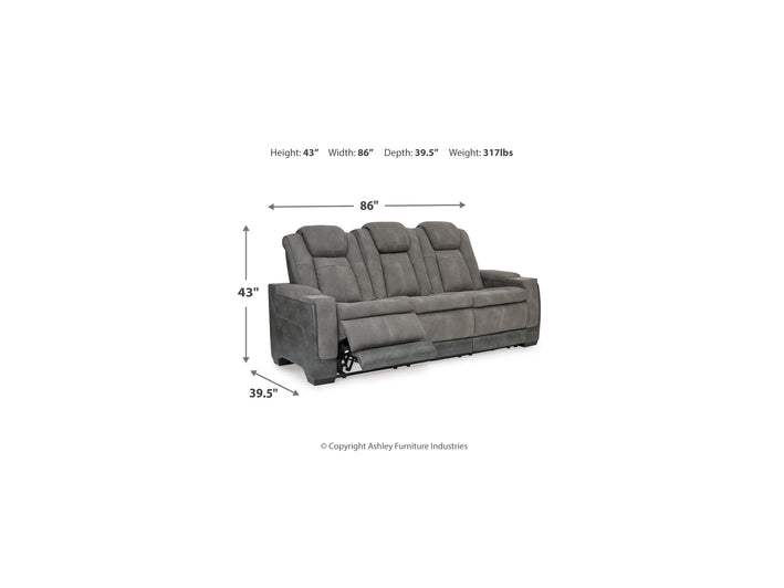 Next-Gen DuraPella PWR REC Sofa with ADJ Headrest
