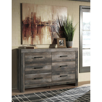 Wynnlow Queen Crossbuck Panel Bed with Dresser