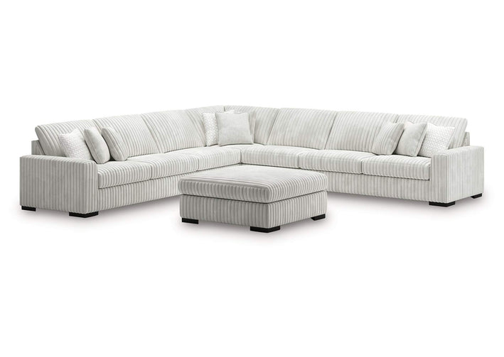 Stupendous 3-Piece Sectional with Ottoman