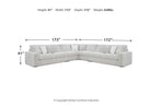 Stupendous 5-Piece Sectional with Ottoman