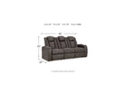 Fyne-Dyme PWR REC Sofa with ADJ Headrest