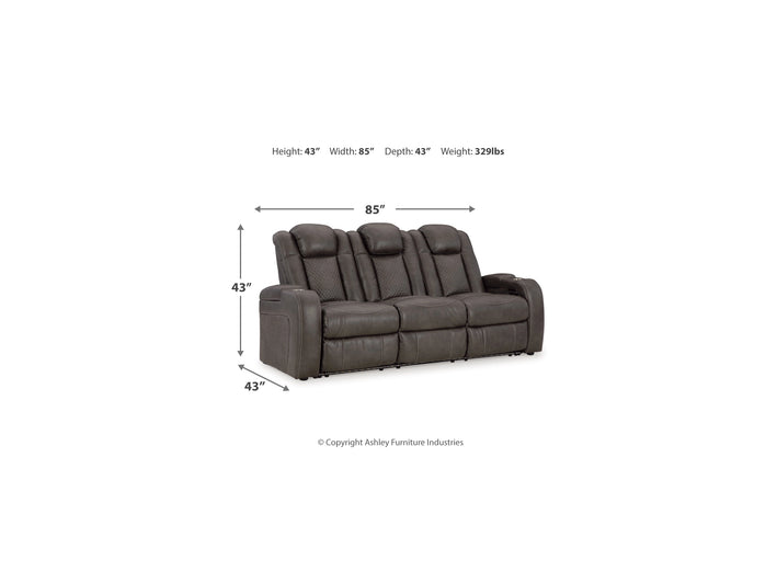 Fyne-Dyme PWR REC Sofa with ADJ Headrest
