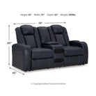 Fyne-Dyme PWR REC Loveseat/CON/ADJ HDRST