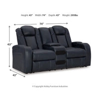 Fyne-Dyme PWR REC Loveseat/CON/ADJ HDRST
