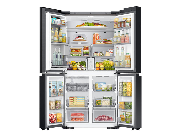 Bespoke 23 cu. ft. Counter Depth 4-Door Flex™ Refrigerator with AI Family Hub™+ & AI Vision Inside™ in Stainless Steel (RF23DB9900QDAA)