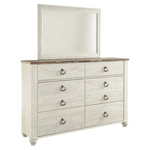 Willowton Dresser and Mirror(B267B1 (B267-31,B267-36))
