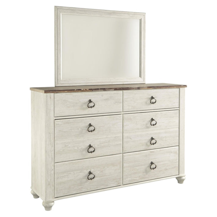 Willowton Dresser and Mirror(B267B1 (B267-31,B267-36))