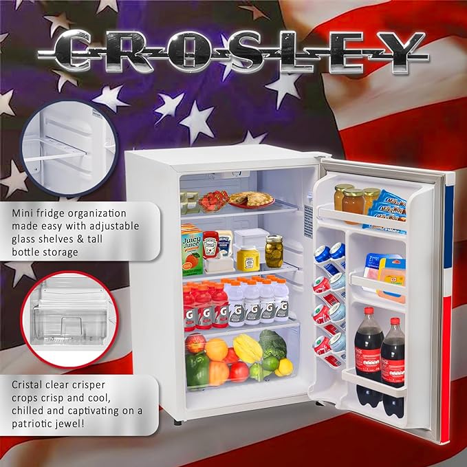 Crosley 20.7-inch, 4.4 cu. ft. Compact Refrigerator with Can Storage (ARX443UW)