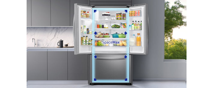 28 cu. ft. Large Capacity 3-Door French Door Refrigerator in Stainless Steel (RF28T5001SR)