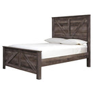 Wynnlow King Crossbuck Panel Bed with Dresser