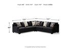Lavernett 3-Piece Sectional with Ottoman
