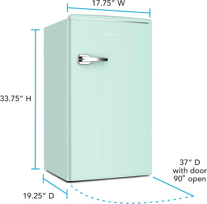 AVANTI 3.1 Cu. Ft. Mini Ref Green(RMRS31X7G-IS)
