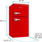 AVANTI 3.0 Cu. Ft. Mini Ref Red (RMRT30X5R-IS)