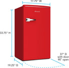 AVANTI 3.1 Cu. Ft. Mini Ref Red(RMRS31X5R-IS)