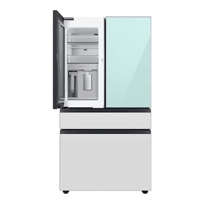SAMSUNG BESPOKE 29.0 Cubic Foot French Door Refrigerator Morning Blue Glass(RF29BB86004MAA)