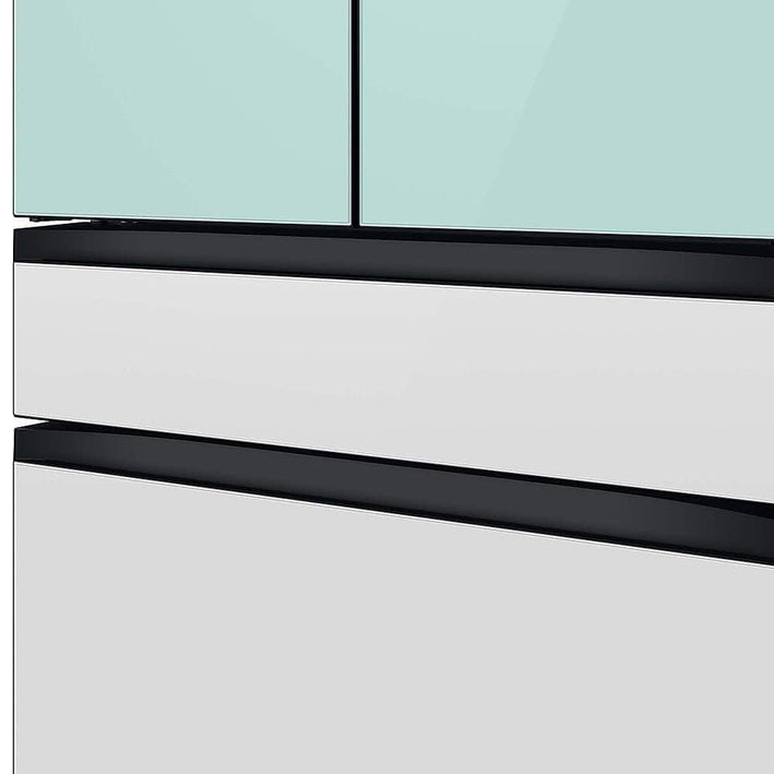 SAMSUNG BESPOKE 29.0 Cubic Foot French Door Refrigerator Morning Blue Glass(RF29BB86004MAA)