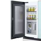SAMSUNG BESPOKE 29.0 Cubic Foot French Door Refrigerator Morning Blue Glass(RF29BB86004MAA)