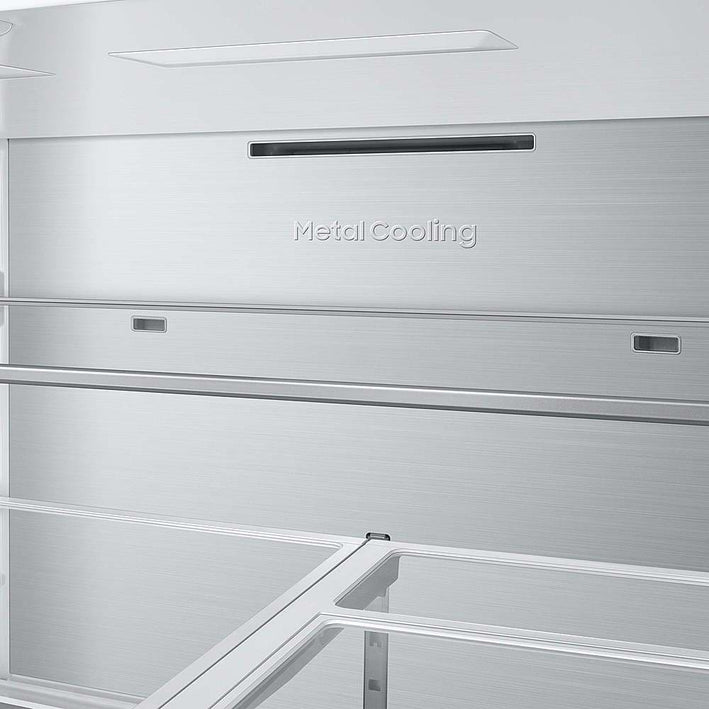 SAMSUNG BESPOKE 29.0 Cubic Foot French Door Refrigerator Morning Blue Glass(RF29BB86004MAA)