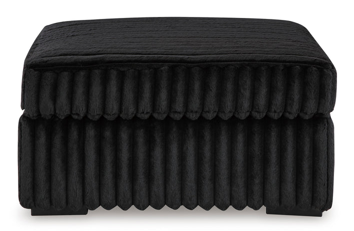Midnight-Madness 3-Piece Sectional with Ottoman