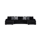 Midnight-Madness 3-Piece Sectional with Ottoman