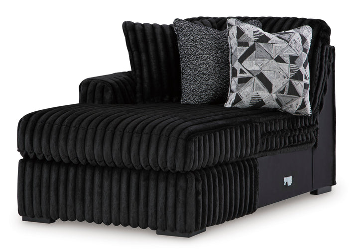 Midnight-Madness 4-Piece Sectional with Ottoman