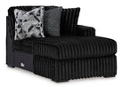 Midnight-Madness 3-Piece Sectional with Ottoman