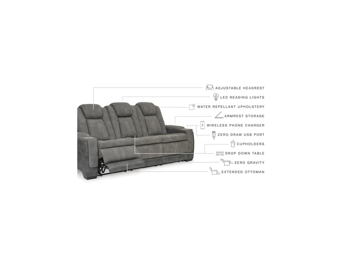 Next-Gen DuraPella PWR REC Sofa with ADJ Headrest