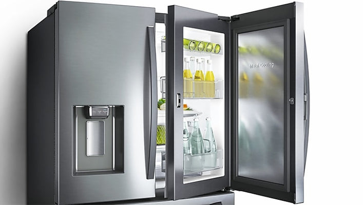 28 cu. ft. Food Showcase 4-Door French Door Refrigerator in Stainless Steel (RF28R7351SR)