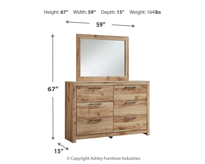 Hyanna Dresser and Mirror (B1050B1 (B1050-31,B1050-36)