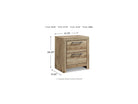Hyanna Two Drawer Night Stand (B1050-92)