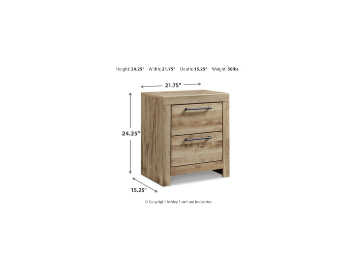 Hyanna Two Drawer Night Stand (B1050-92)