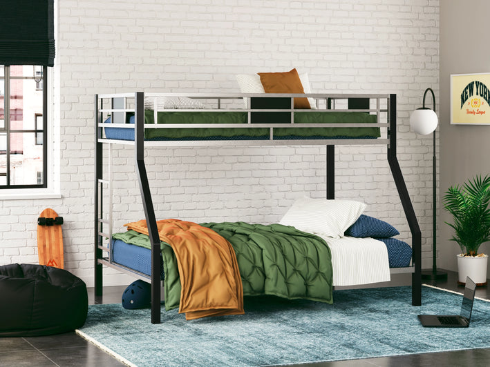 Dinsmore Twin/Full Bunk Bed w/Ladder (B106-56)