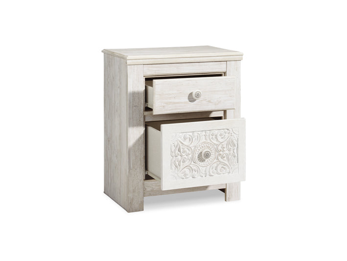 Paxberry Two Drawer Night Stand (B181-92)