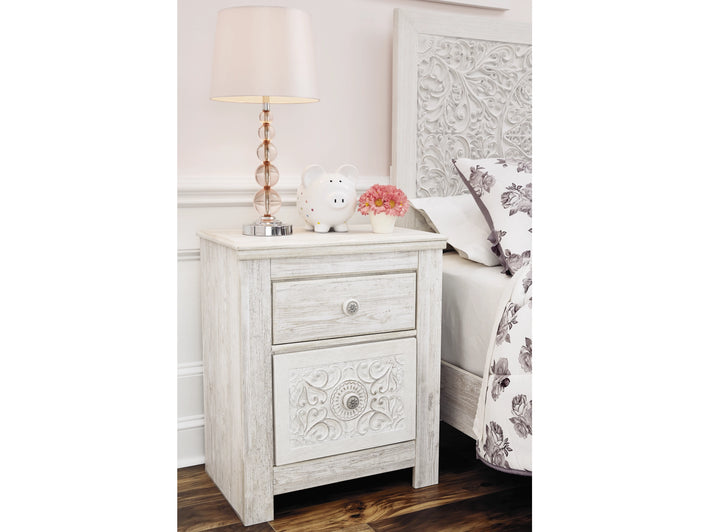 Paxberry Two Drawer Night Stand (B181-92)