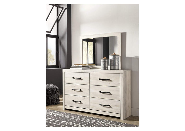 Cambeck Twin Panel Bed with 2 Storage Drawers with Dresser (PKG002975)