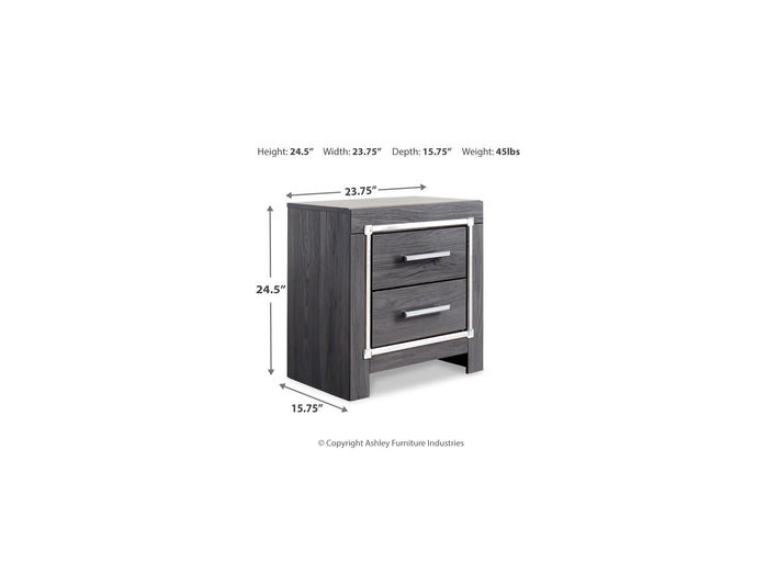 Lodanna Two Drawer Night Stand (B214-92)