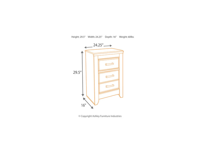 Juararo Two Drawer Night Stand (B251-92)