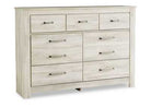 Bellaby King Crossbuck Panel Bed with Dresser