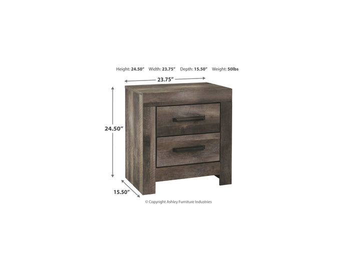 Derekson Two Drawer Night Stand(B200-92)