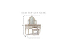 Realyn Vanity/Mirror/Stool (3/CN) (B743-22)