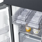 Bespoke 4-Door French Door Refrigerator (23 cu. ft.) with Beverage Center™ in Stainless Steel (RF23BB8600QLAA)