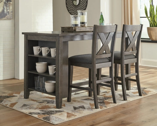 Caitbrook Counter Height Dining Table and 2 Barstools(PKG014916 (D388-13,D388-124(2)))